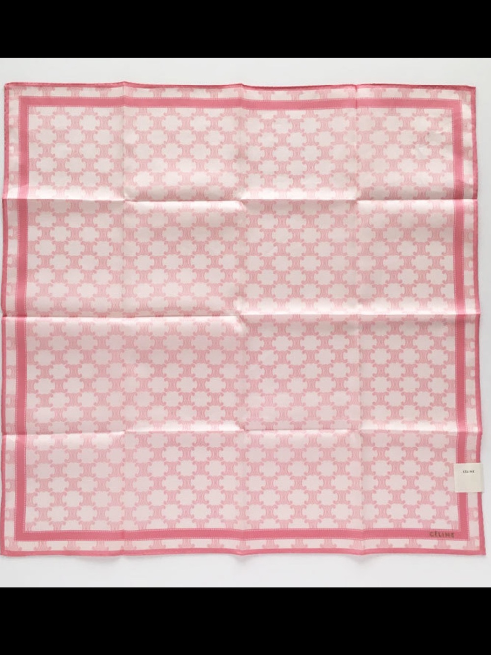 Celine 🌸🌷🎀🩷 Pink Logo Handkerchief - Picture 10 of 14